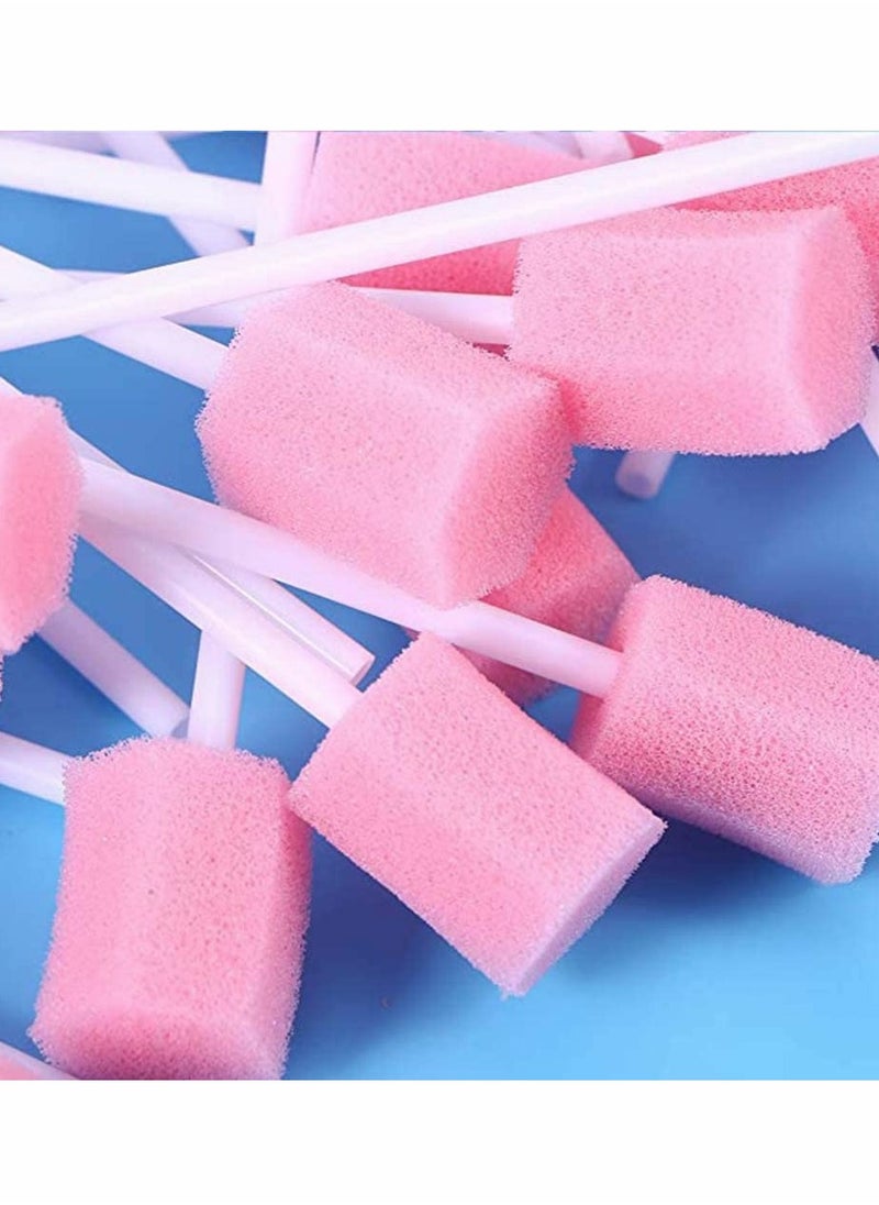 KASTWAVE Disposable Oral Care Sponge Swabs, Teeth Cleaning Swabs 100pcs  - Image 1