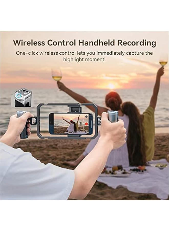 SmallRig All-in-One Universal Phone Video Rig Kit, with Wireless Control Handles, Power Bank Holder, Table Tripod, Universal Phone Cage Kit for iPhone 16/15 /14 Pro/Max Series Vlogging Kit - 4120 - Image 2