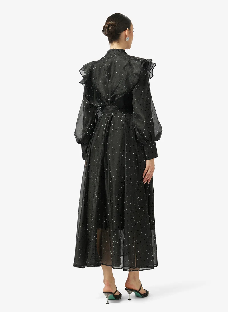 خزانة Puff Sleeve A-line Dress