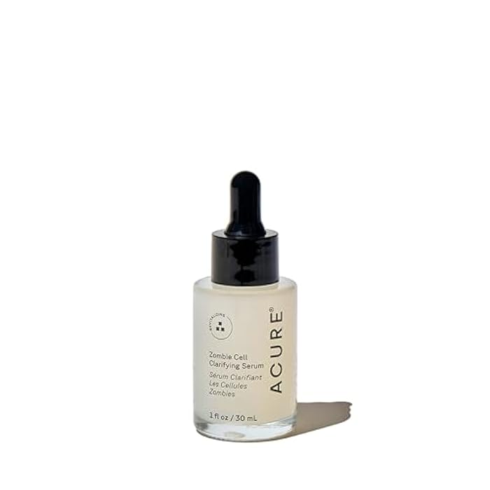 Acure Zombie Cell Clarifying Serum - Rejuvenate Face Serum with Niacinaminde & Milk Thistle, Hydrating Anti Aging Daily Treatment to Tone Skin & Boost Cell Turnover for Natural Glow - 1 fl oz - Image 1