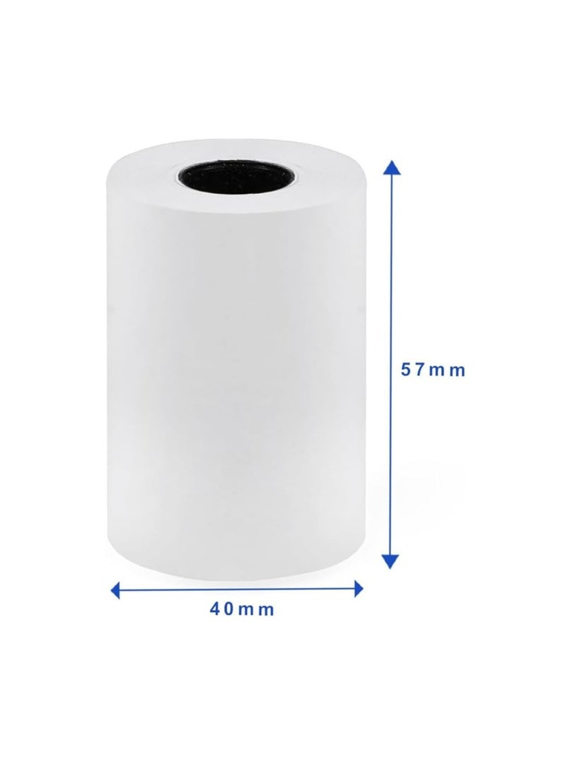 Generic 20 Rolls of 57x40 mm Thermal Paper Till Rolls, Cash Register Receipt, for PDQ POS EPOS EFTPOS, Credit Card Machine, Verifone, Barclays, Ingenico iCT200, iCT 220, iCT250, iCT 250  - Image 2