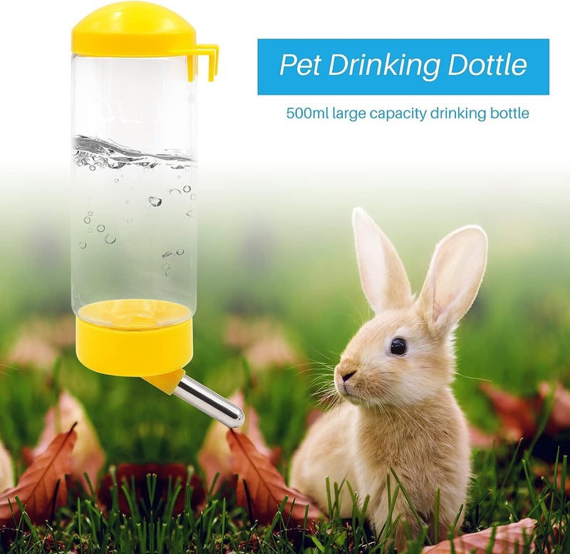 KittuPet Pet Automatic 500 ML Drinking Water Feeder Bottle for Cat Dog Rabbit Hamster Gerbil, Multi-Color (Pack of 1) - Image 2