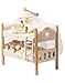 ROBUD Baby Doll Crib Wooden Baby Doll Beds for 20 Inch Dolls Baby Doll Bunk Beds with Tulle American Girl Doll Bed for Gifts WRP12 - Image 2