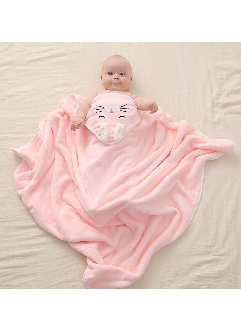 DUNISO - Baby Bath Towels Newborn Hooded Baby Towel Ultra Absorbent and Soft Cotton Hooded Washcloth for Baby Toddler Infant Unisex Hooded Baby Bath Towel - Image 1