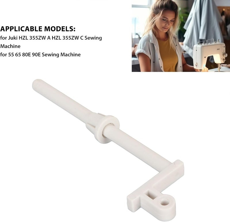 ANGGREK Sewing Machine Spool Pin, Universal Auxiliary Spool Pin White for 3232 Simple - Image 2