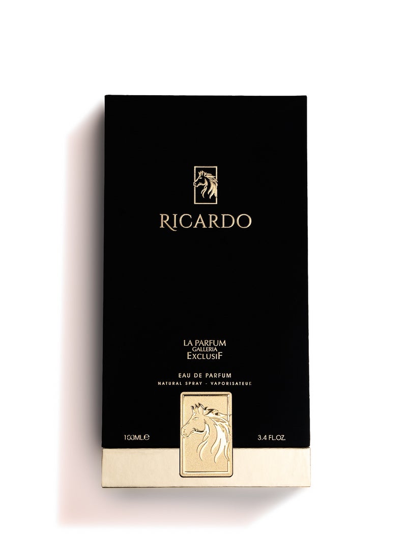La Parfum Galleria - Ricardo Exclusif | Eau de Parfum | Leather & Fresh scent | long lasting perfume for men | Smell Like Luxury, Feel Like Royalty! 100 ml - Image 1