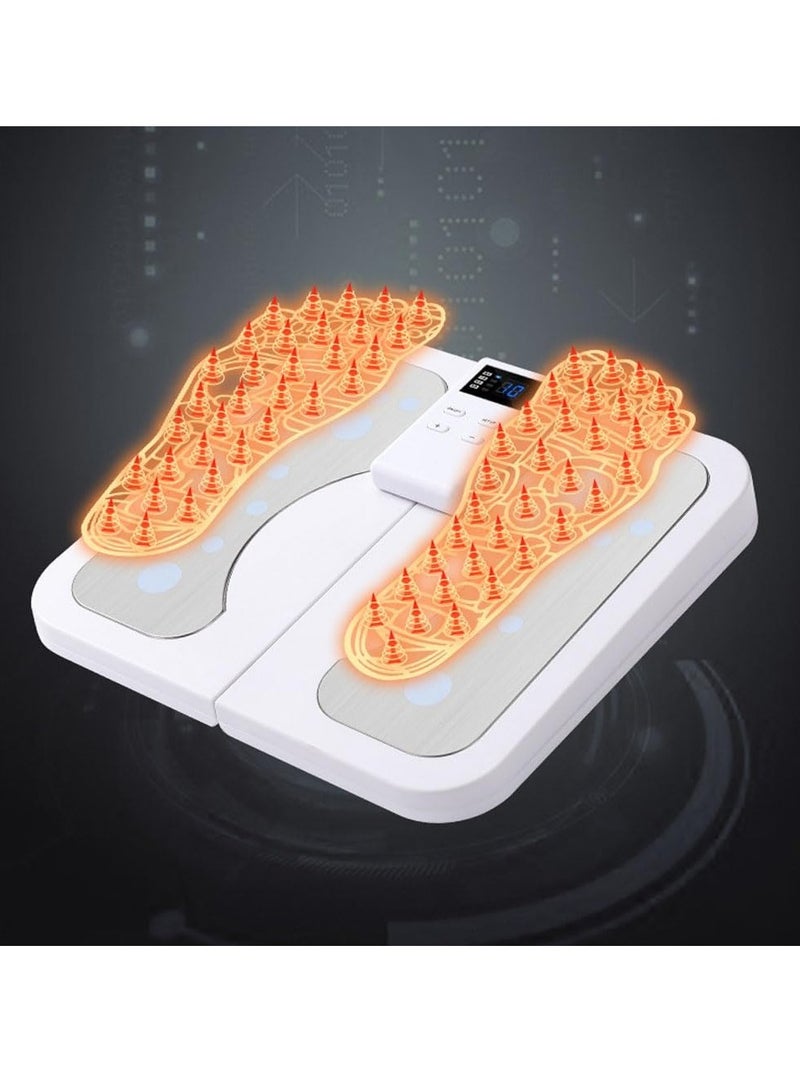 XiuWoo Portable Foldable Electric USB EMS Feet Massager, Foot Stimulator Massage, Foot Reflexology Massager, Footrest Pad with 50 Intensities &10 Modes Muscle Relaxation Foot Fatigue and Soreness discomfort - Image 5