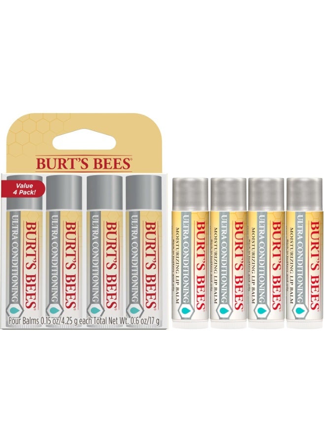 Burt's Bees Ultra Conditioning 4 Moisturizing Lip Balms 4.25g Pack of 4 - Image 4