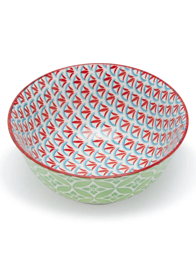 سيمبلي كيتشن Floral Mm Embossed Tile Ceramic Bowl