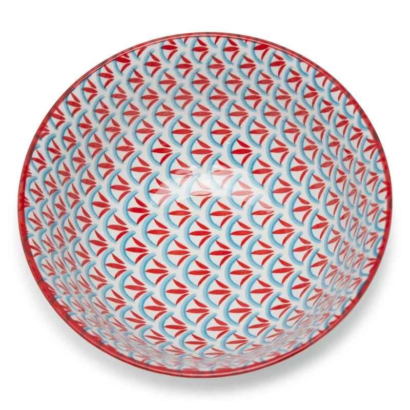 Simply Kitchen Floral Mm Embossed Tile Ceramic Bowl