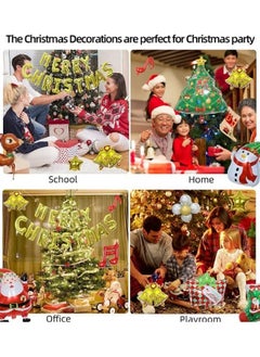 Krisah Krisah Pack of 6 Mini Christmas Foil Balloons Decoration Small  - Image 2