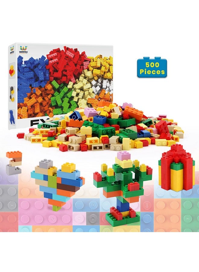 Webby ABS Building Blocks Construction Set, 500 Pieces Multicolor - Image 5