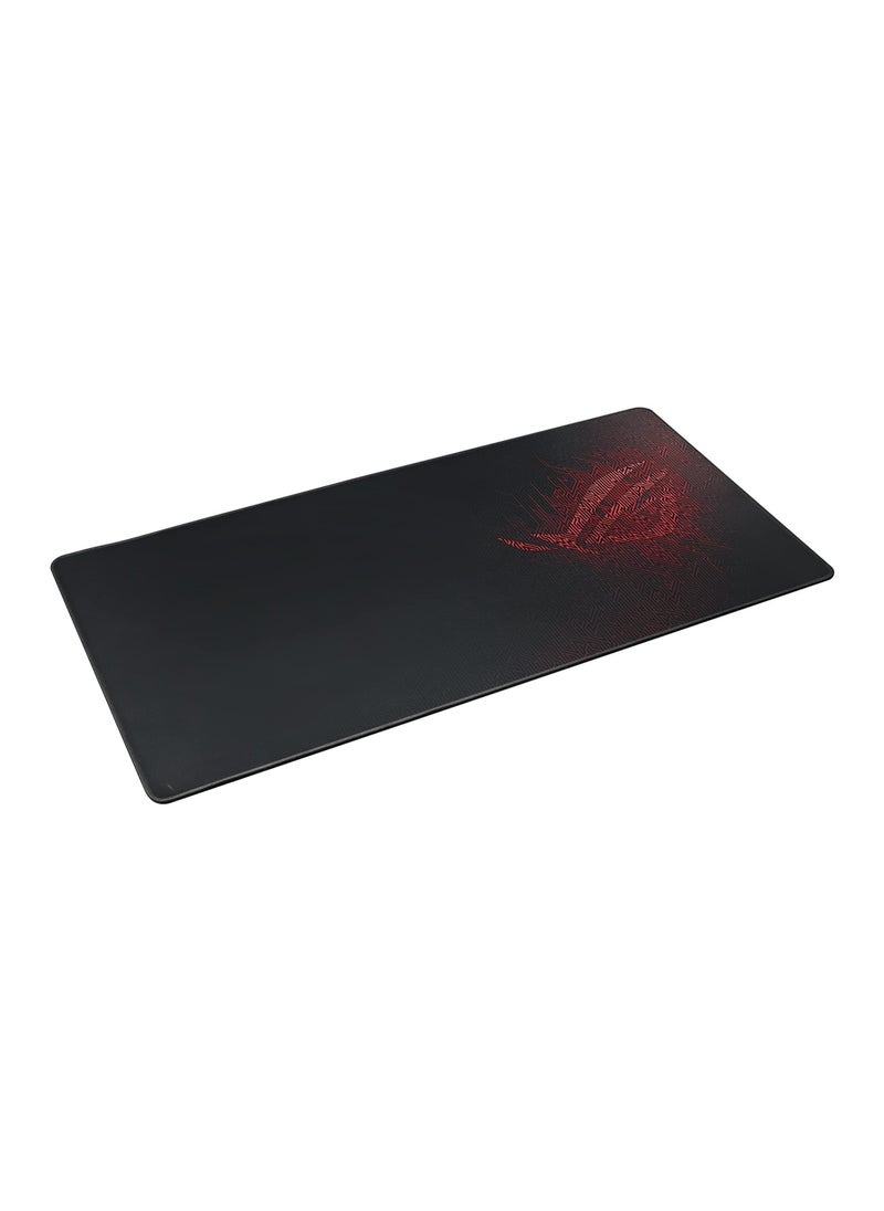 Excefore - Sheath Extended Soft Cloth Gaming Mouse Pad With Smooth Gliding Surface And Non-Slip Base - Black/R - Image 1