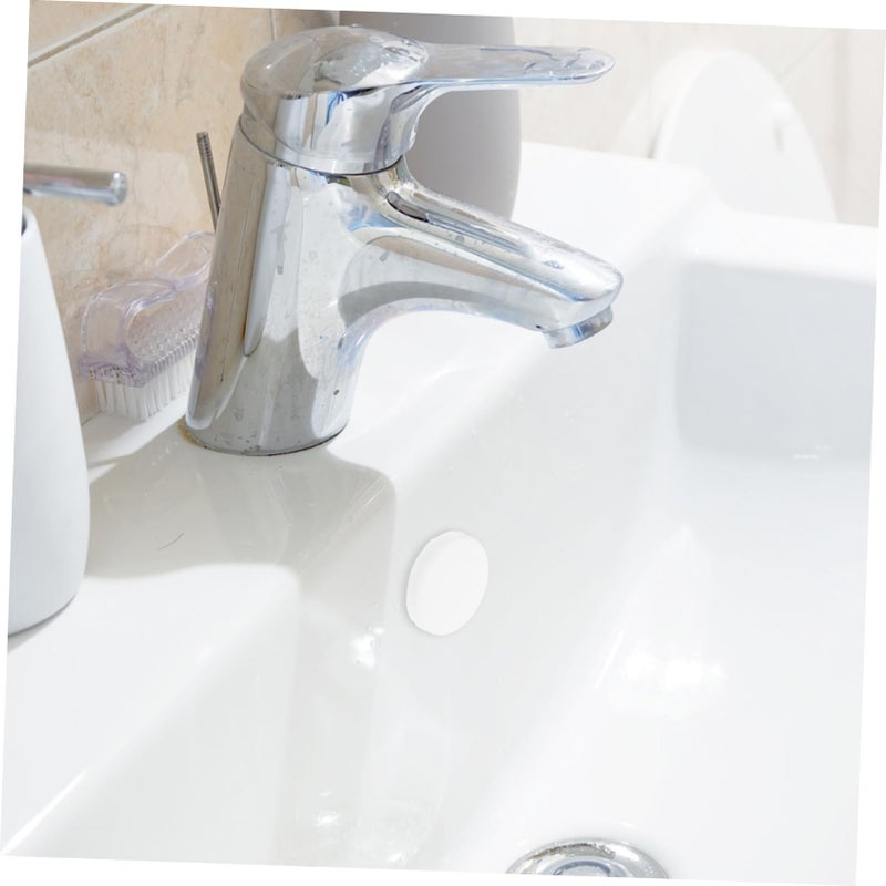 10 Pack White Silicone Sink Overflow Hole Cover Seal Ring For Kitchen Bathroom Basin - Image 5