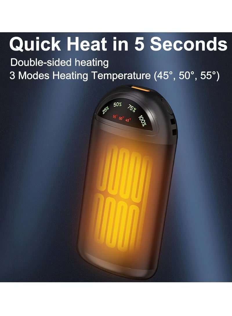 General Rechargeable Hand Warmers 5000mAh Electric Hand Warmer with 3 Levels Heating Pocket Heater Self Heating Heat Pack Portable Winter Gadget  - Image 2