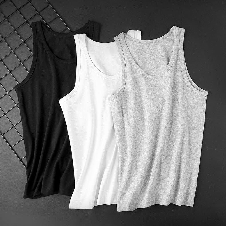 Men'S Cotton Vest Summer Thin Plus-Sized Plus-Sized Men'S Middle-Aged And Elderly Fat Men'S Loose Sports Hurdle Sweatshirt - Image 3