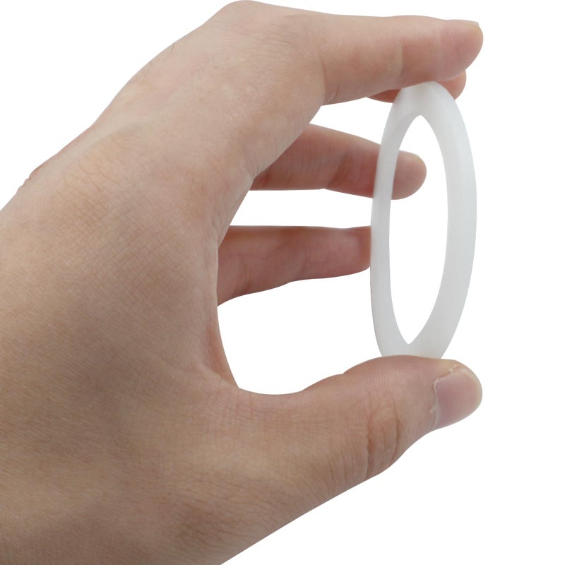 Coufce 8 PCS 1.9 Inch Silicone Sealing Rings Gaskets, White Spare Silicone Replacement Gasket, Food Grade Rubber Seals for Glass Jars Lids (External Dia 2.5 Inch) - Image 4