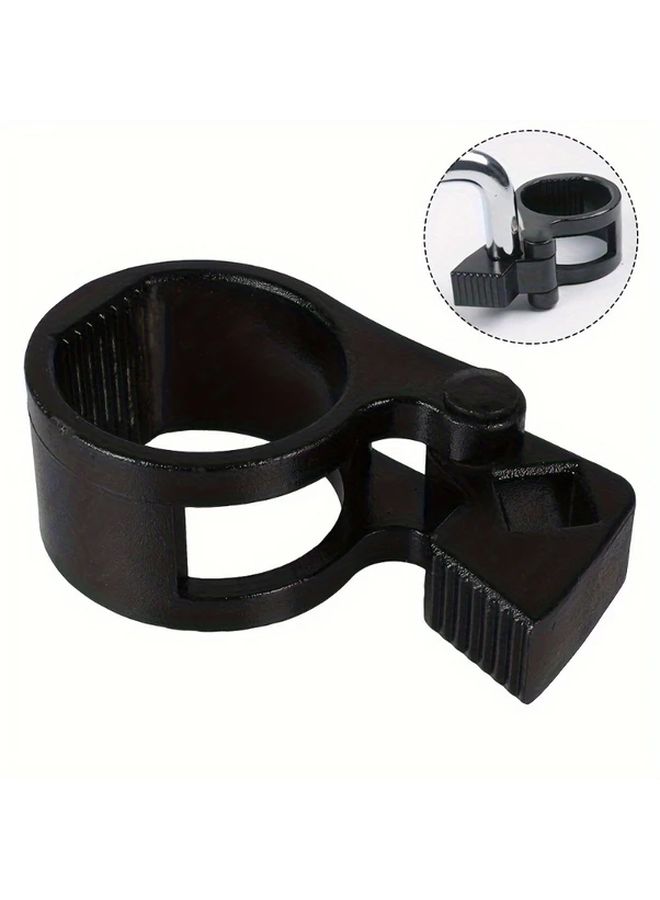 Black Round Head Stainless Steel Steering Gear Lever Ball Joint Removal Wrench Multifunctional Car Inner Ball Head Dismantling Tool 1pc - Image 1