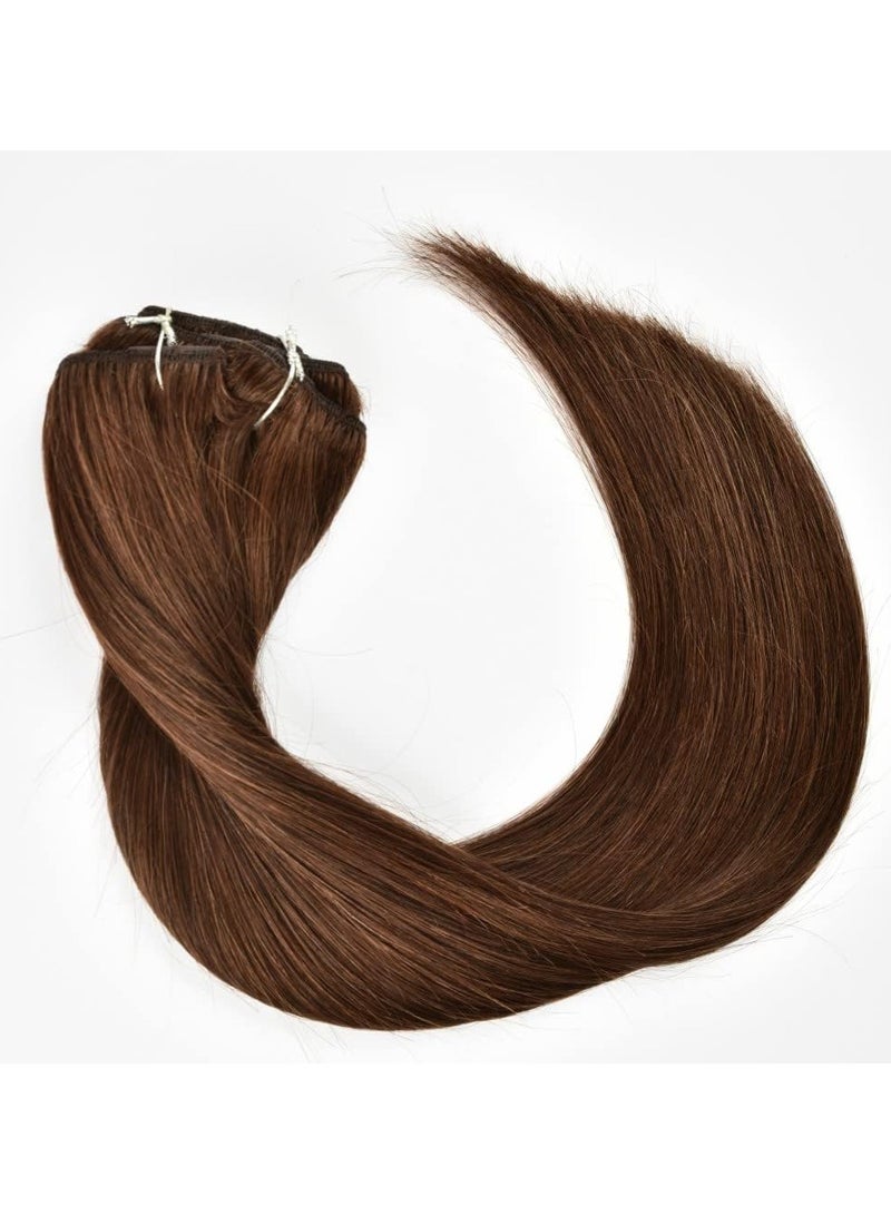 إستيل وصلات شعر بشري بمشبك أسود مستقيم على وصلات شعر ريمي وصلات شعر طبيعية للنساء والسيدات والبنات (7 قطعة/المجموعة أو 4 قطعة/المجموعة) - Image 2