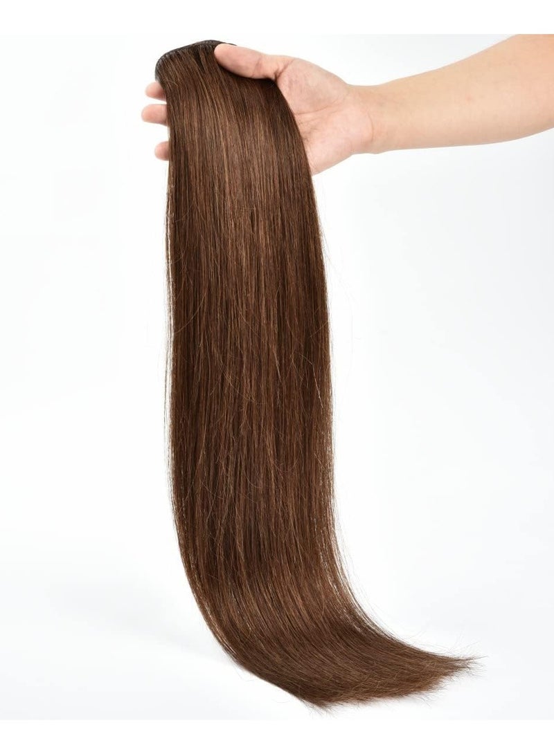 إستيل وصلات شعر بشري بمشبك أسود مستقيم على وصلات شعر ريمي وصلات شعر طبيعية للنساء والسيدات والبنات (7 قطعة/المجموعة أو 4 قطعة/المجموعة) - Image 4