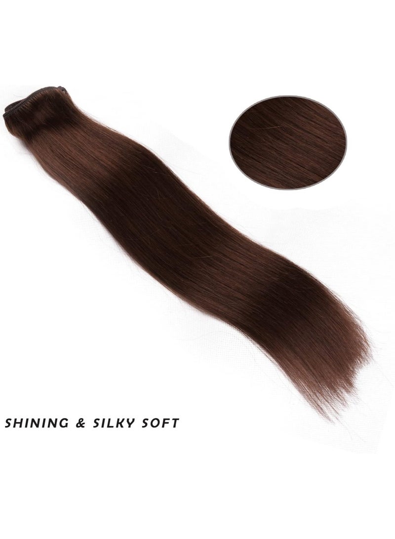 إستيل وصلات شعر بشري بمشبك أسود مستقيم على وصلات شعر ريمي وصلات شعر طبيعية للنساء والسيدات والبنات (7 قطعة/المجموعة أو 4 قطعة/المجموعة) - Image 3