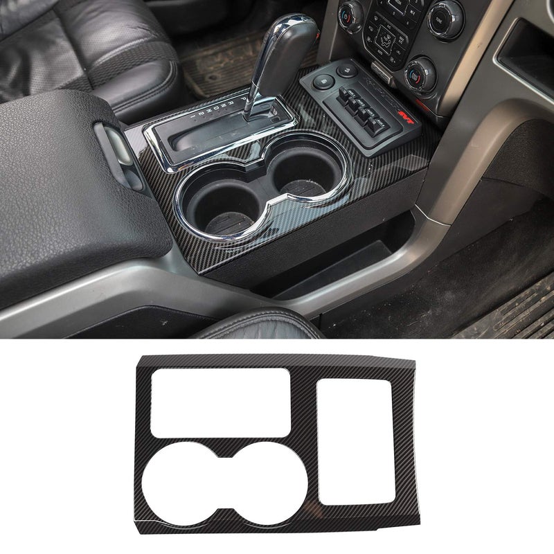 JeCar Carbon Fiber Interior Trim Center Console Panel Cover for 2009-2014 Ford Raptor F150 Interior Accessories - Image 1