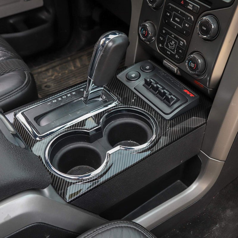 JeCar Carbon Fiber Interior Trim Center Console Panel Cover for 2009-2014 Ford Raptor F150 Interior Accessories - Image 3