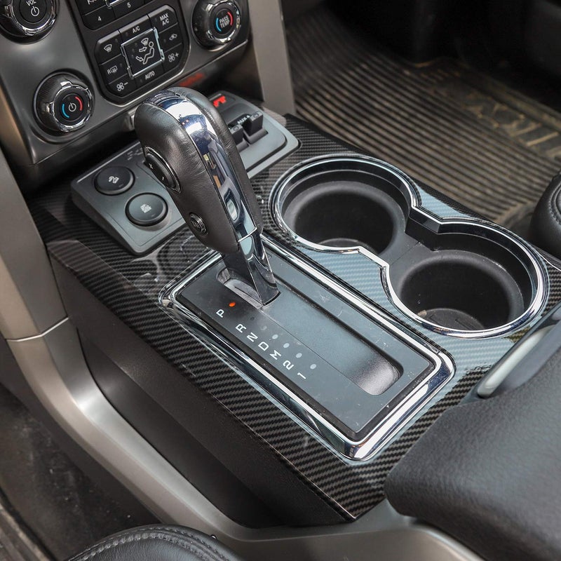 JeCar Carbon Fiber Interior Trim Center Console Panel Cover for 2009-2014 Ford Raptor F150 Interior Accessories - Image 5