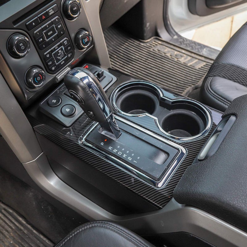 JeCar Carbon Fiber Interior Trim Center Console Panel Cover for 2009-2014 Ford Raptor F150 Interior Accessories - Image 4