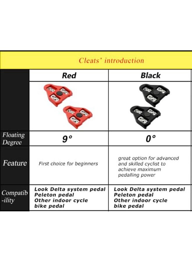 Thinvik Road Bike Cleats Compatible with Look Delta (9 Degree Float)-Indoor Cycling Peloton Pedals & Spining Class Cycle Cleat - Image 3