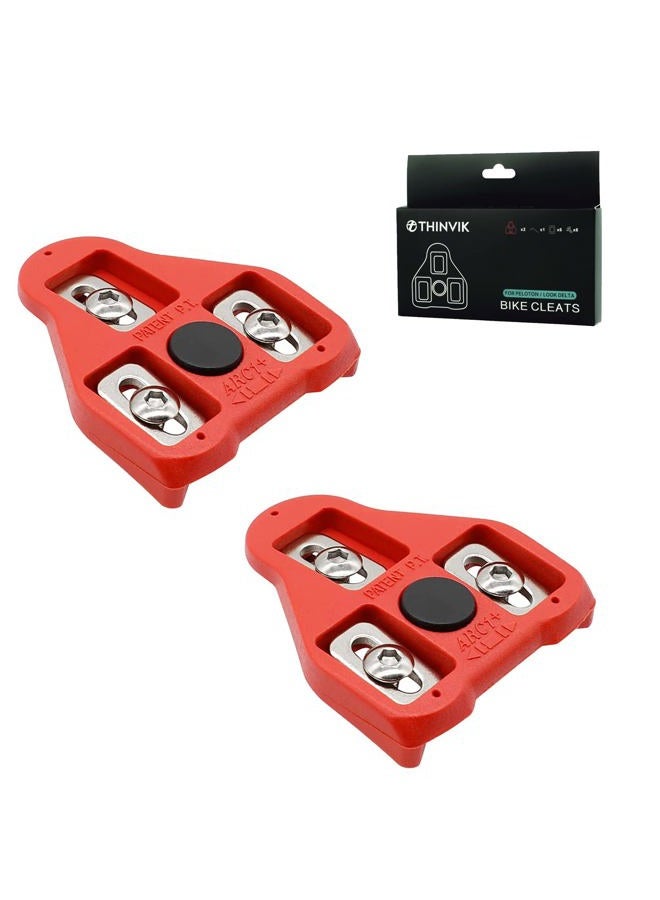 Thinvik Road Bike Cleats Compatible with Look Delta (9 Degree Float)-Indoor Cycling Peloton Pedals & Spining Class Cycle Cleat - Image 1