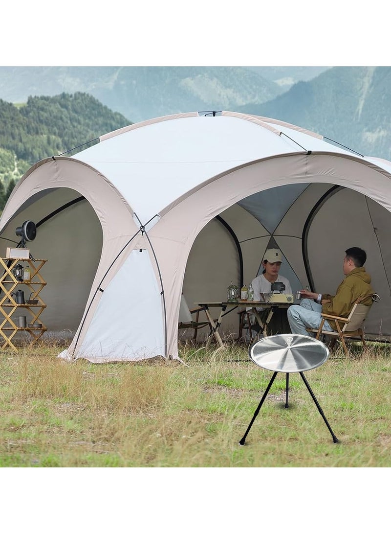 توبيز طقم طاولة تخييم قابلة للطي من Toby’s مع فانوس LED كلاسيكي محمول – خفيف الوزن، متين، قابل للتعديل الارتفاع للنزهات، الرحلات، الشواء والتخييم - Image 2