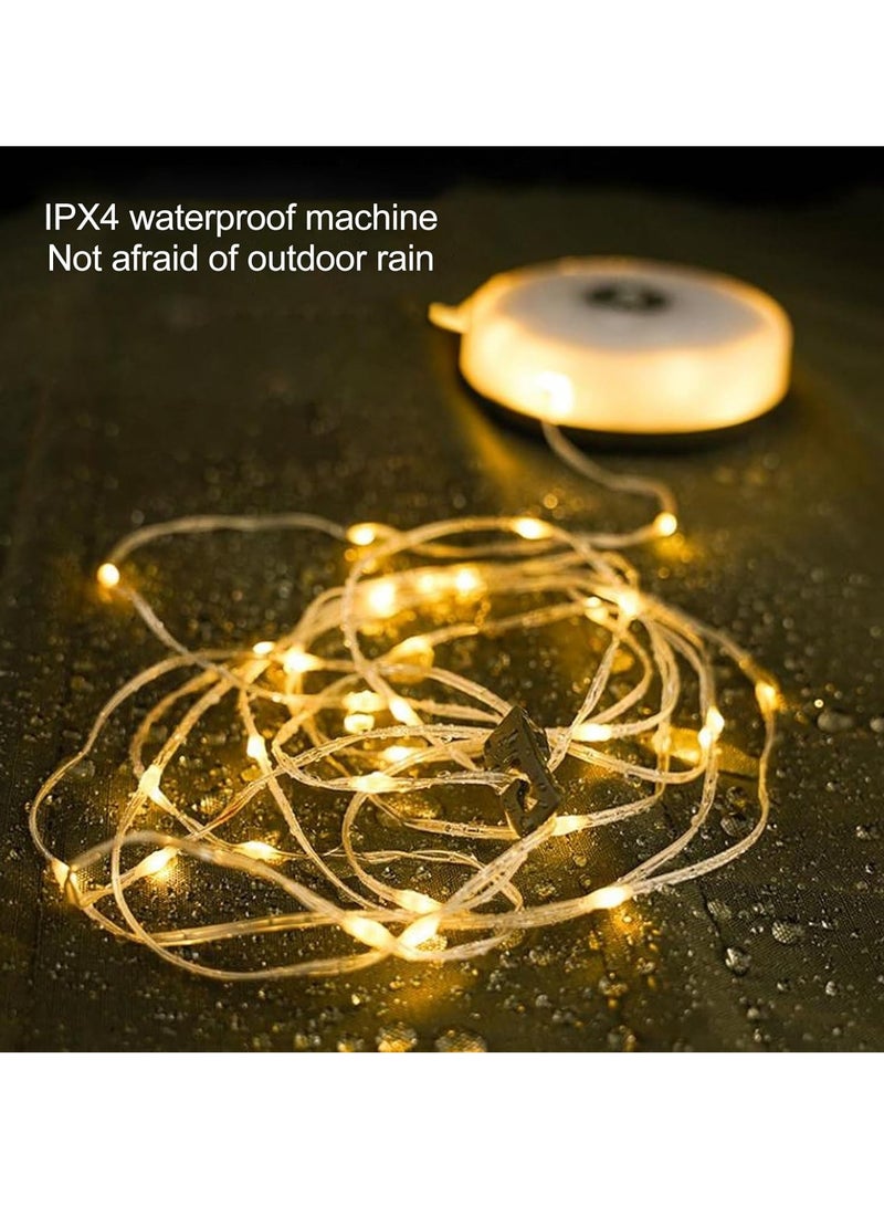 TIGER Camping String Lights, USB Rechargeable Outdoor Fairy Lights with Multi Modes, Flexible & Waterproof Portable Lights for Camping, Yard, Hiking, Christmas Decoration – Ideal for Outdoor Adventures.  - Image 3