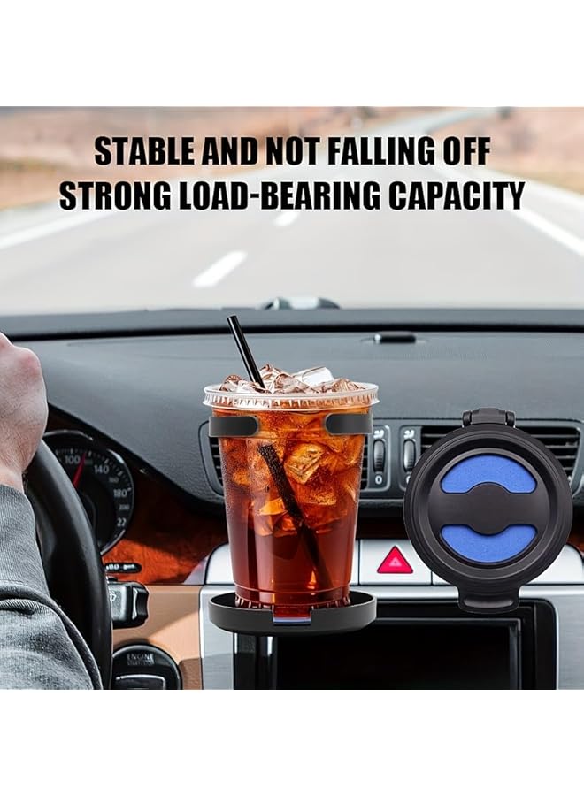 S-TOP Car Cup Holder and Phone Mount 2 in 1, 360° Adjustable Air Vent Magnetic Cell Phone Holder, One-Handed Retrieval Drink Stand for Coffee, Water, Juice, Tea, Universal for Car and Truck (Blue) - Image 5