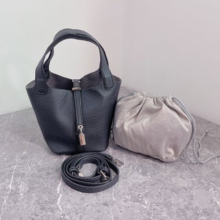 2024 Korean Lychee Mini Bucket Bag for Women Black - pzsku/Z04953AE3ABF0F484C857Z/45/1746217340/6a74b65d-d9bf-4a1e-9e5f-90c74ce129ed