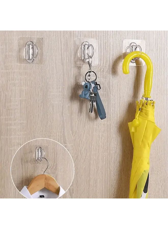 4pcs Traceless Wall Hooks Heavy Duty No Drill Plastic Suction Cups for Bathroom Kitchen - Image 3