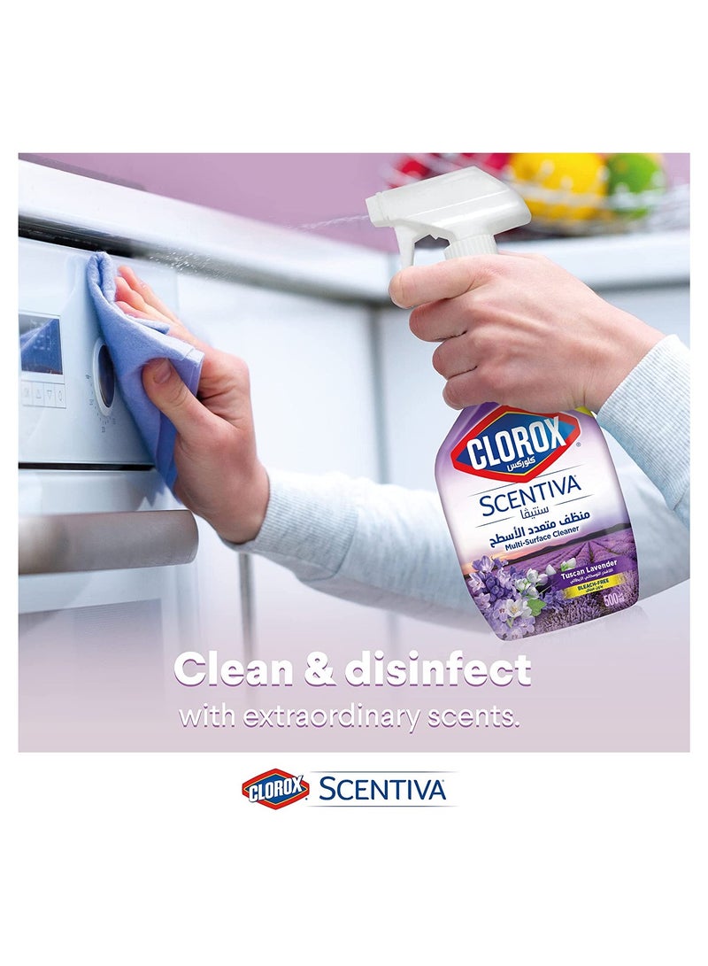 Clorox Scentiva Multi Surface Cleaner Tuscan Lavender 500ml - Image 3