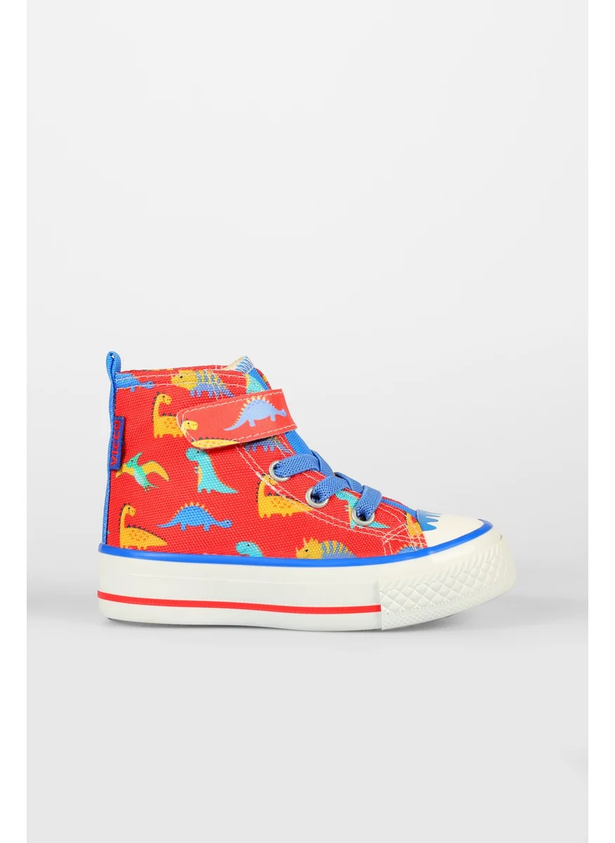 فيكو Island Patterned Unisex Preschool Red Sneakers