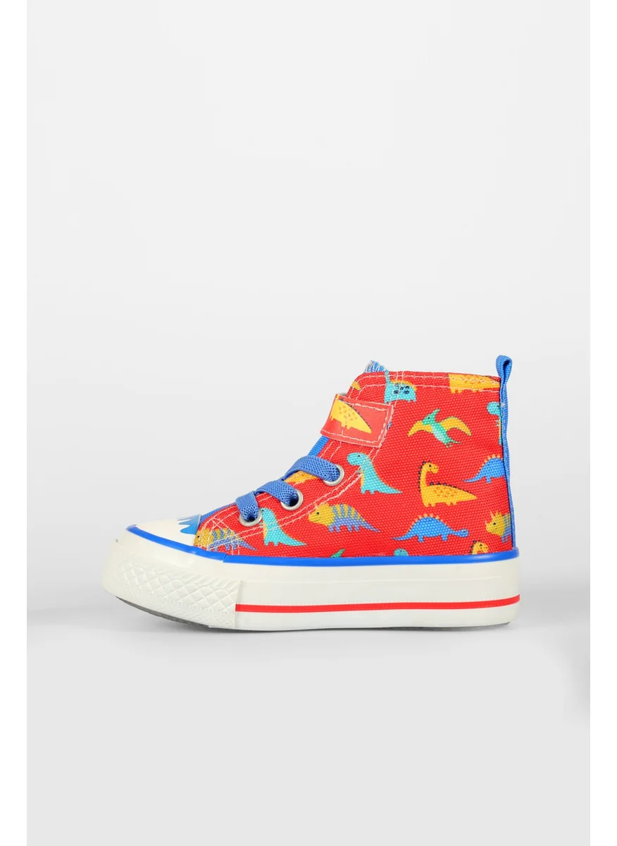 فيكو Island Patterned Unisex Preschool Red Sneakers
