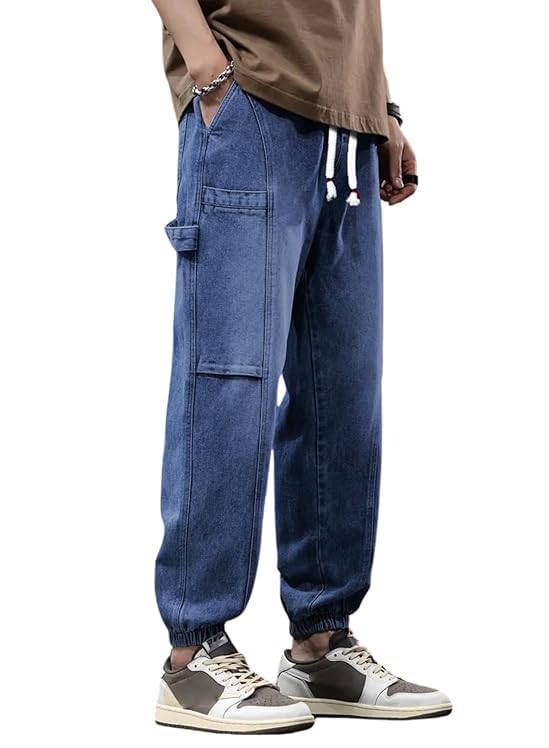 JVX Men Jeans || Jeans for Men || Cargo Pant || Cargo (NJJ-16) (in, Numeric, 34, Blue) - Image 4