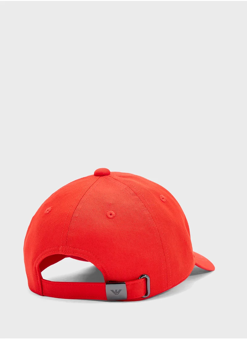 امبوريو ارماني Logo Beachwear Curved Peak Cap Cap