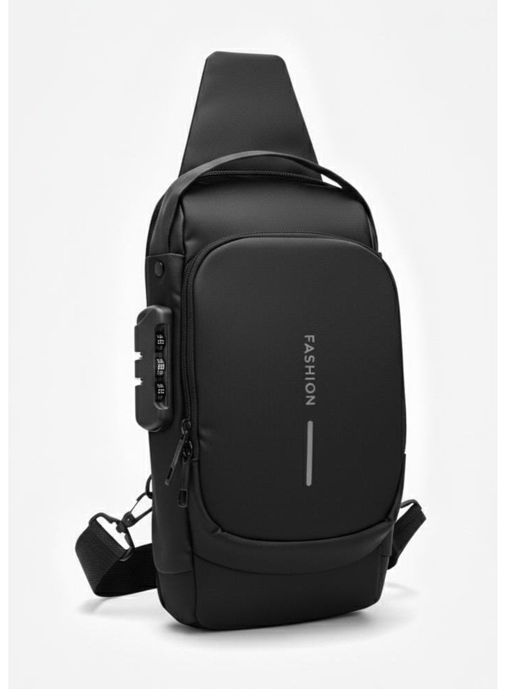 سبيس شوب حقيبة كتف مضادة للسرقة حقيبة أعمال حقائب صدر كروس بودي مع يو إس بي - Image 1