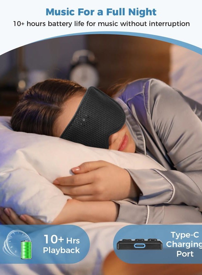 Mixiba 3D Contoured Sleep Mask with Bluetooth Headphones - Image 5