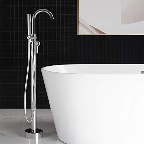 WOODBRIDGE خلاط حوض الاستحمام المستقل وودبريدج F0002 CH كروم مع دش يدوي - Image 1