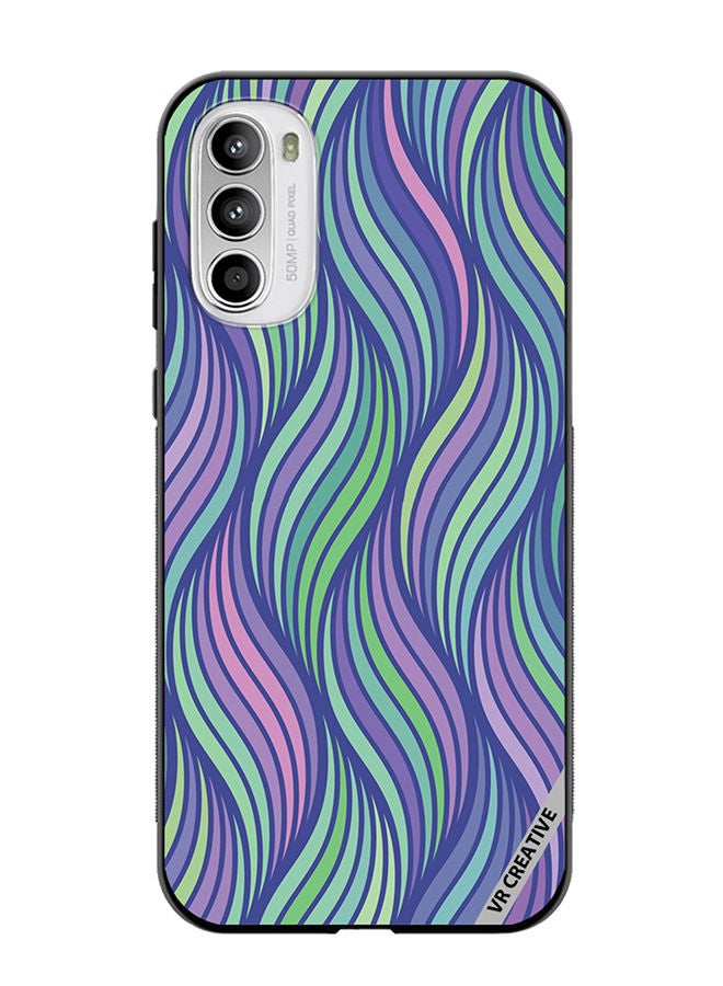 VR CREATIVE Protective Case Cover For Motorola Moto G82 Strips Design Multicolour - Image 1