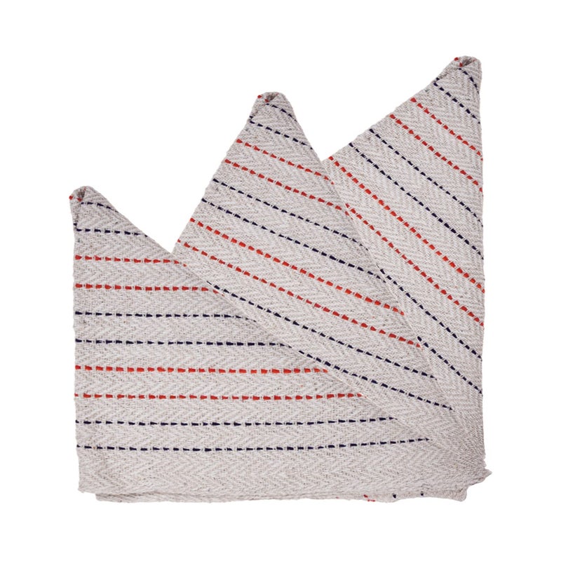 Kuber Industries Floor Cleaning Pocha White Lining Duster Cloth Cotton Reusable Sweeping Cloth For Home Kitchen Large 28x28 Inch Pack of 3 White - Image 5