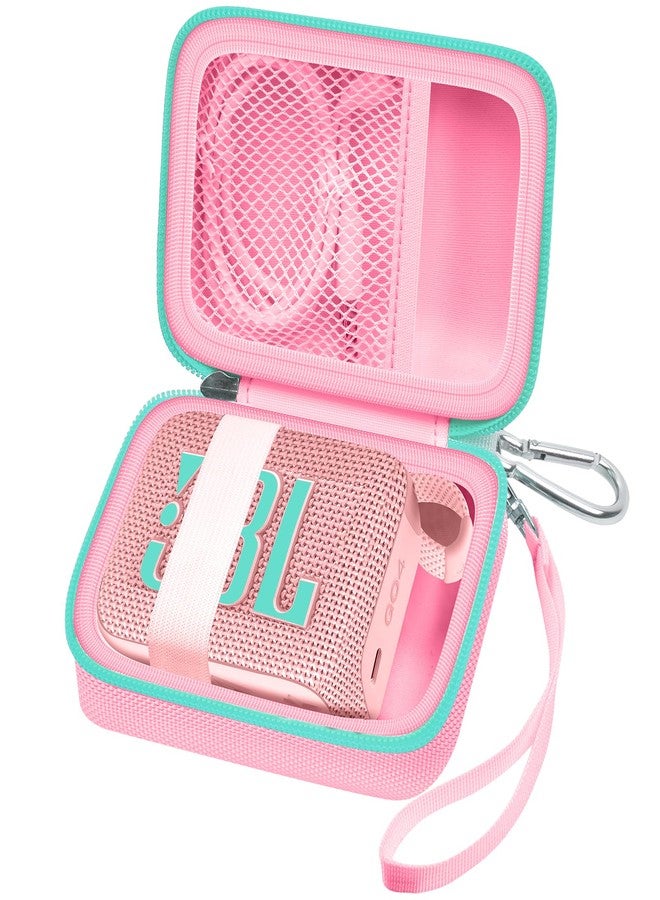 ALKOO Carrying Case Compatible with JBL Go 4 - Portable Bluetooth Speaker Box Pro Sound, Also for Go 3/Go3 Eco/Go2 Waterproof Mini Wireless Speakers - Case Only (Pink) - Image 1