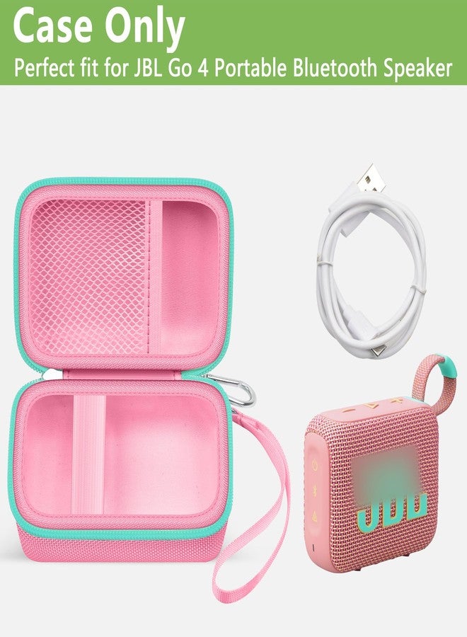 ALKOO Carrying Case Compatible with JBL Go 4 - Portable Bluetooth Speaker Box Pro Sound, Also for Go 3/Go3 Eco/Go2 Waterproof Mini Wireless Speakers - Case Only (Pink) - Image 2