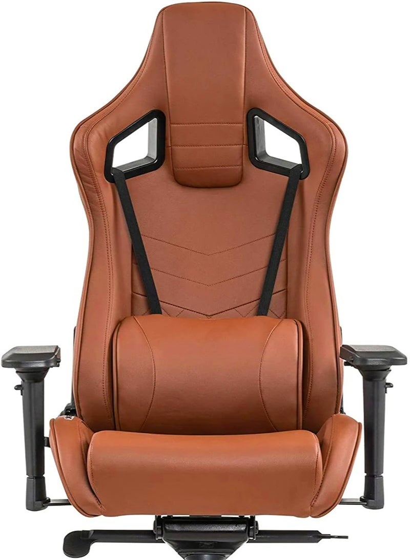 XFX Faux Leather Adjustable In Full Reclining Multi-Purpose Ergonomic Gaming Chair - Rustic - Image 5