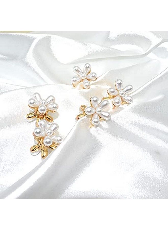 HOMEMATES 6 Piece Korean Style Pearl Hair Clips Large Hair Clips Pins Barrette Hair For Women Girls Fashion Hair Accessories Hair Accessories Set Pin(1) (Style 3) - Image 1